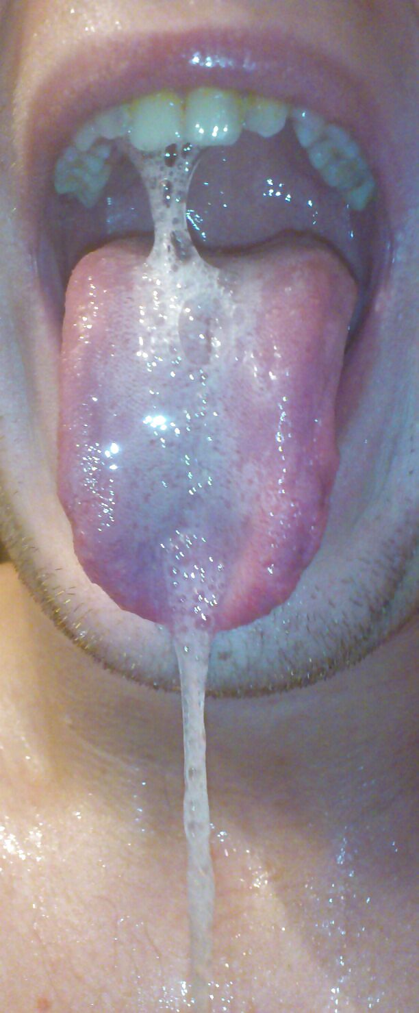 Porn image Sexy wet tongue and saliva