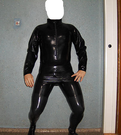 Porn image Rubber in the staircase & basement