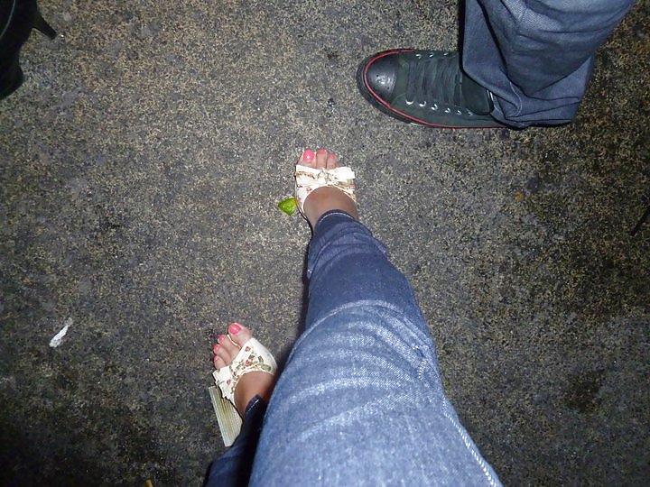 Porn image Indian and paki feet heels sandals. FB and web pics