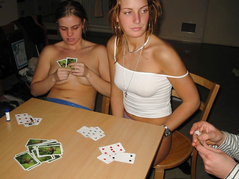 Porn Photo College Girls Strip Poker Porn Photo