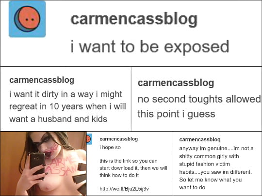 Porn image Exhibitionist Carmen Nadia