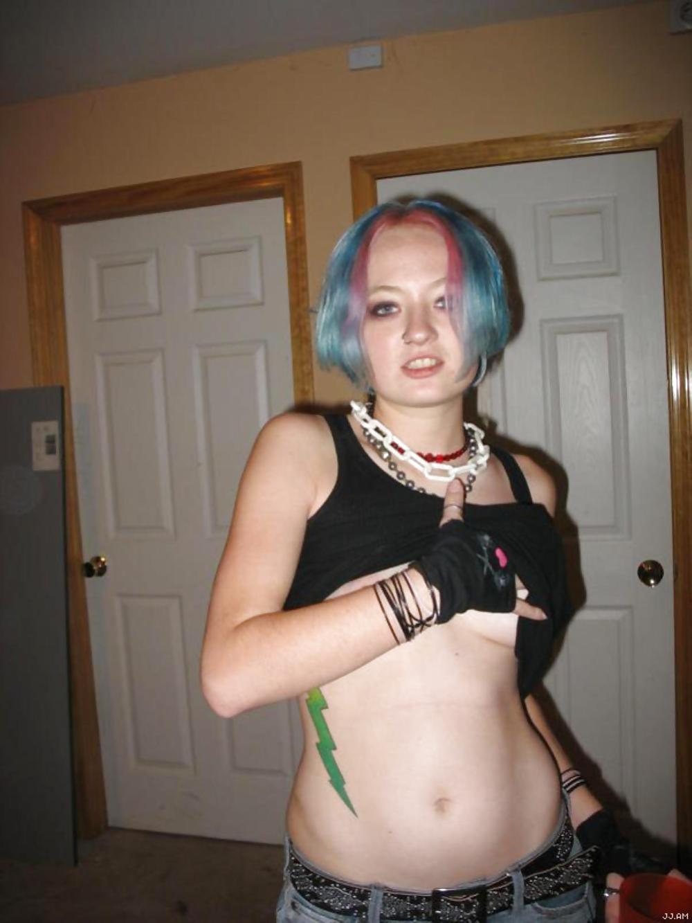 Porn image Stolen Pics - Busted Emo Slut Part 2