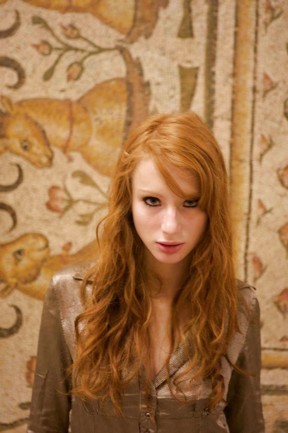 Porn image Stunning Ginger Teen Shows Her Body