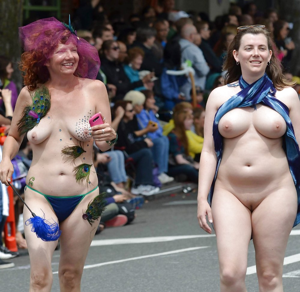 Girl Public Nude Parade