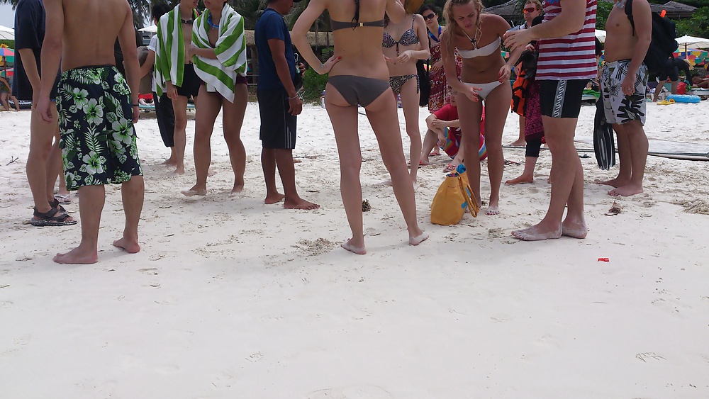 Porn image beach and boat bikini