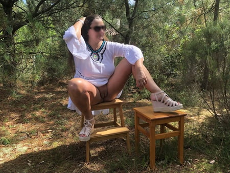 white dress without panties         