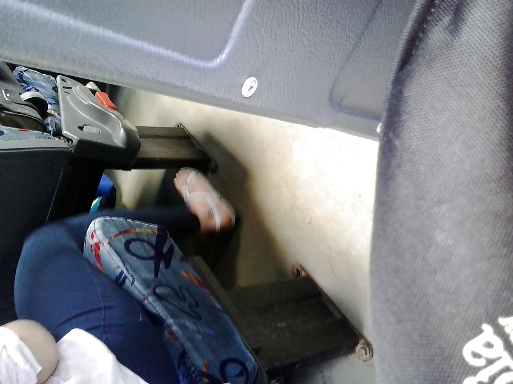 Porn image Feet Met in the Bus