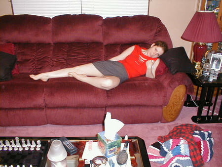 trying out a new toy         