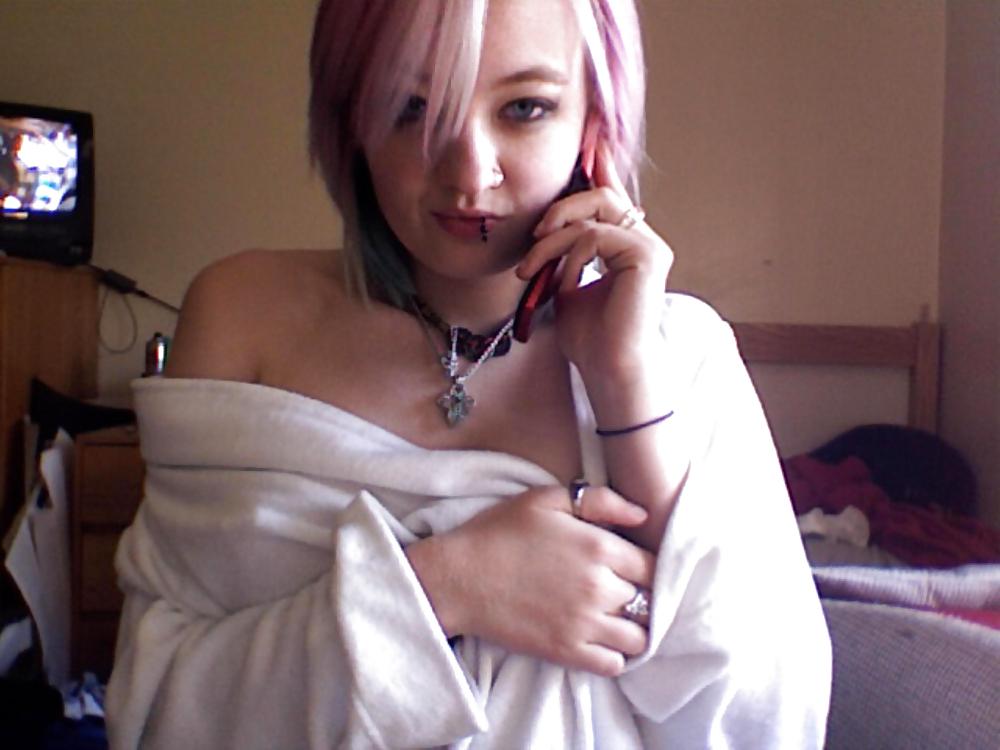 Porn image Stolen Pics - Busted Emo Slut Part 1