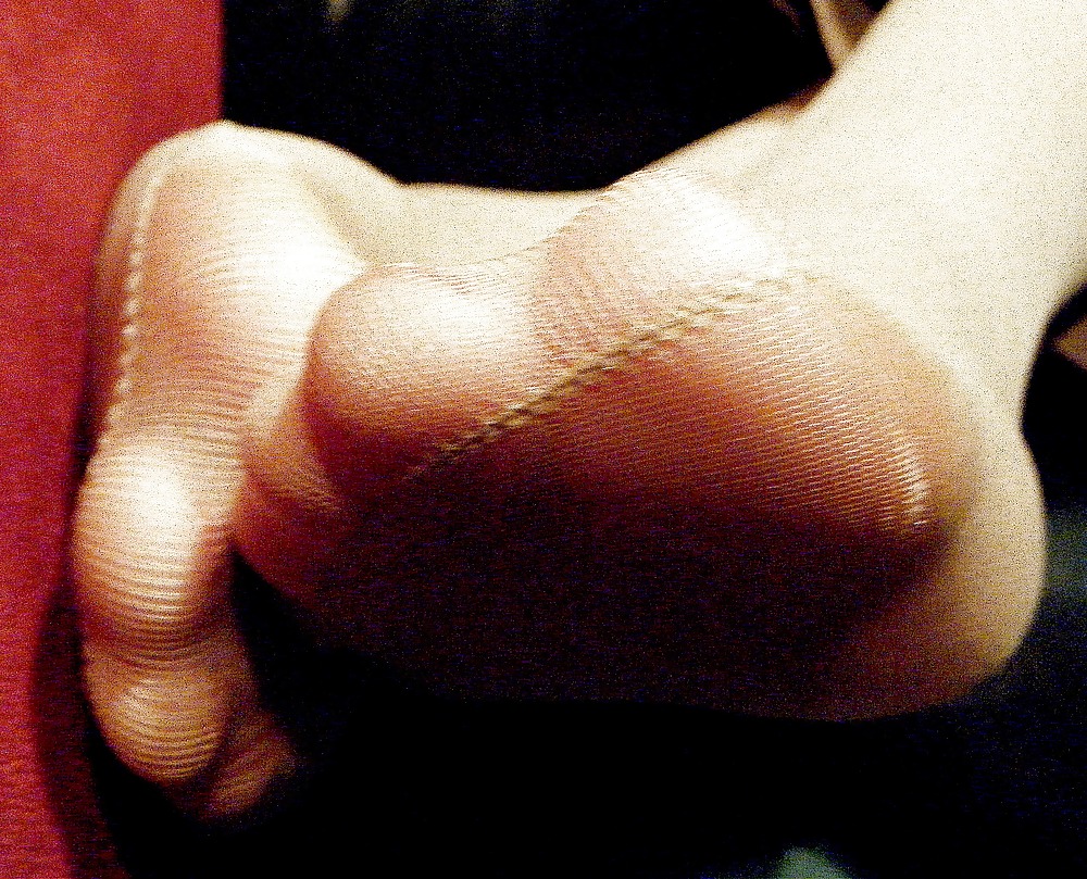 Porn image New Candid Shots of my Wife's Toes in Hose