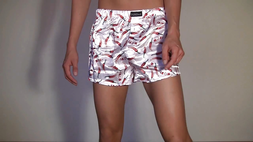 Porn image Satin Boxers