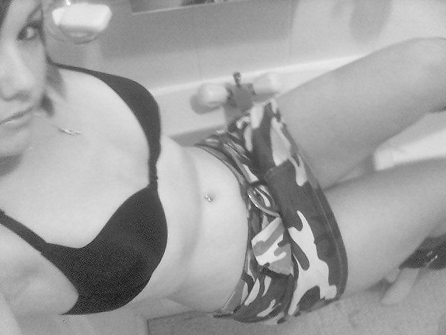 Porn image hottie black and white self pics