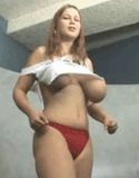 Tits bounce out gif