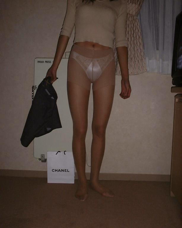 Porn image White Panties Under Pantyhose 1