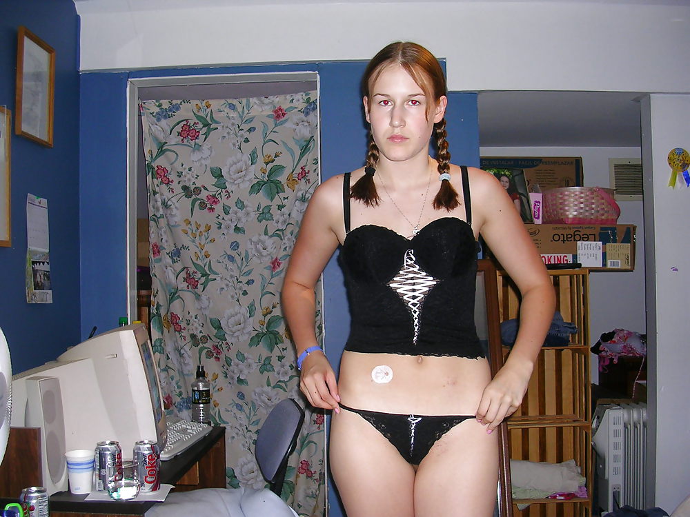 Porn image Shy teen with pigtails - N. C.