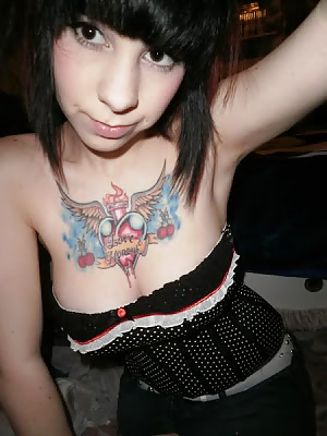 Porn image Emo girls with nice tattoos