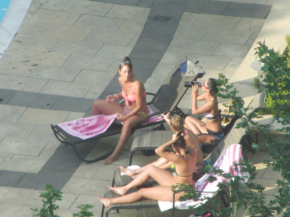 Porn image BFF's hangin by the Pool - Toronto , Ontario Canada