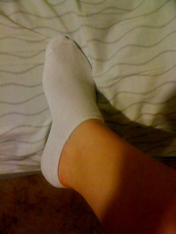 Porn image JUST WHITE ANKLE SOCKS