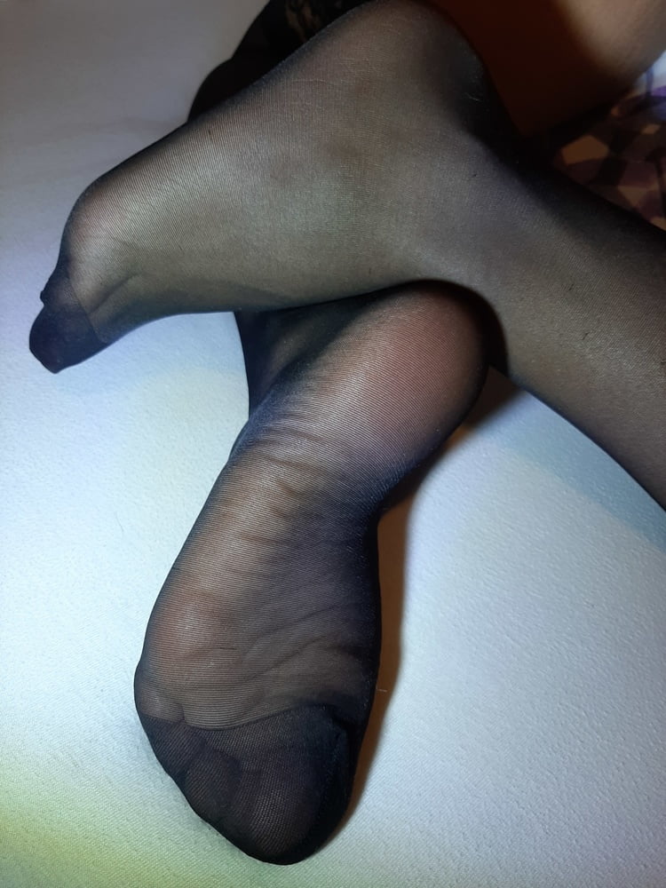 My Whore Wife Nylon Stocking Lingerie Feet Soles Hot Black- 19 Photos 