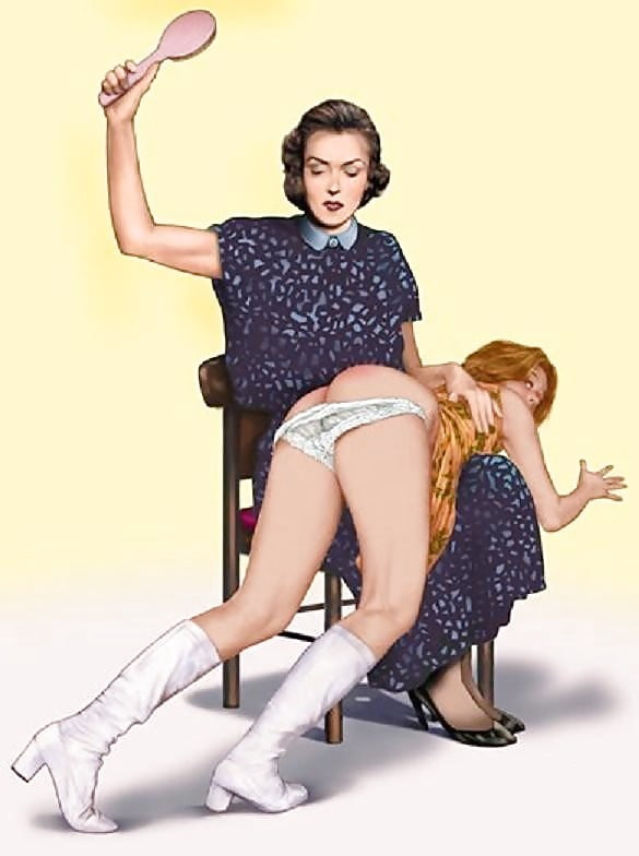 Spanking art by barb.