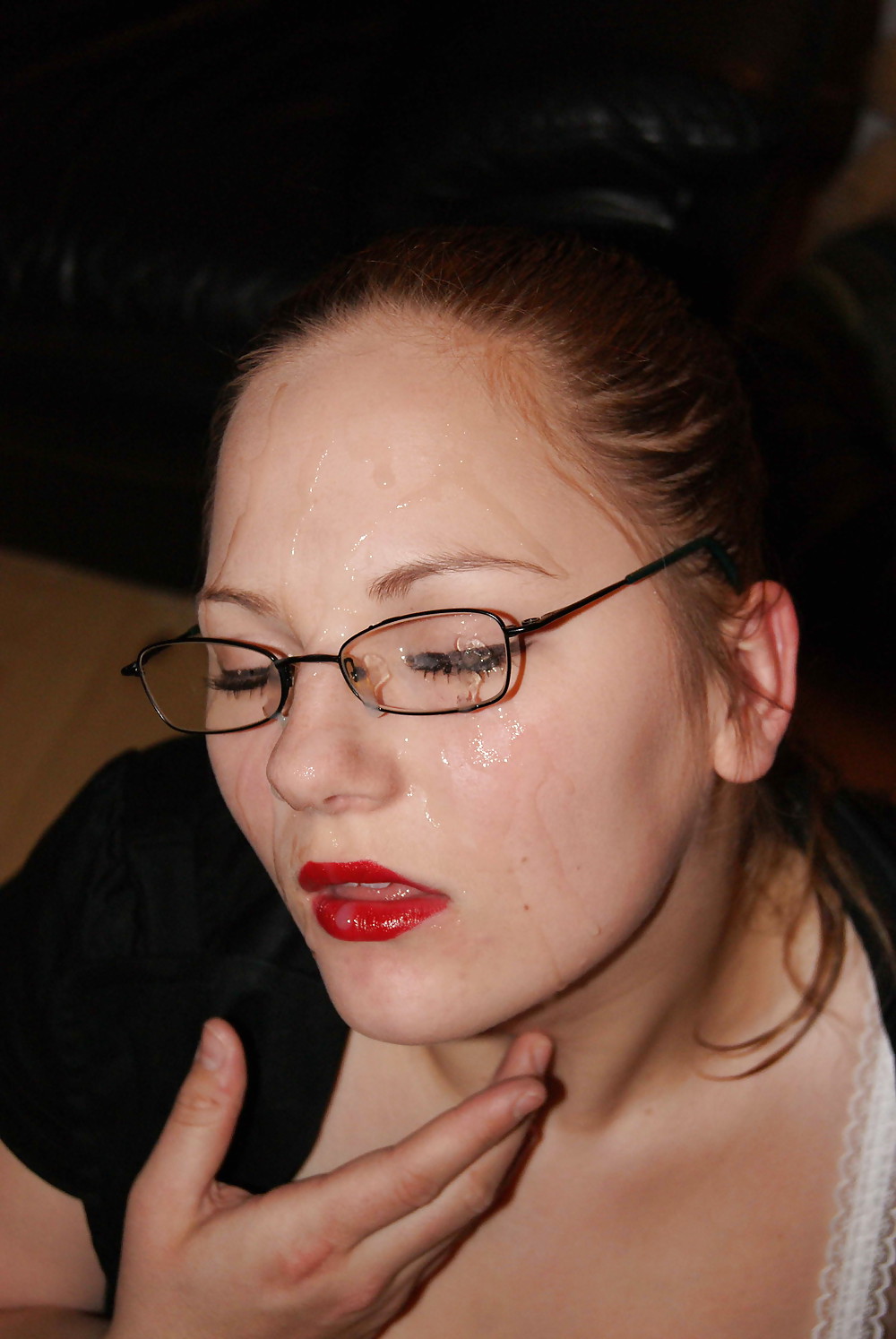 Porn image CUM ON GLASSES