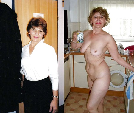 Mature Housewives - Dressed Undressed 4 adult photos.