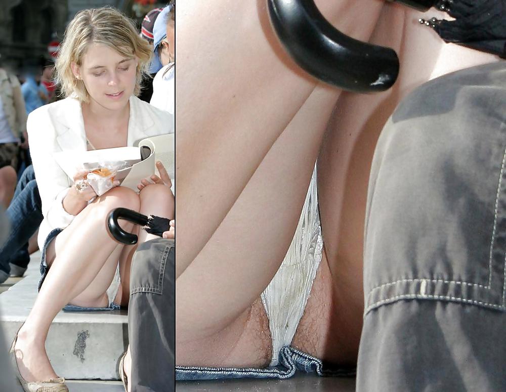 Porn image candid voyeur upskirt with dirty panties and thongs