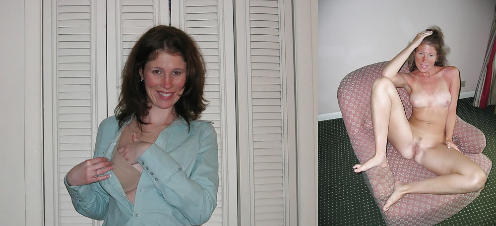 Porn image dressed  & undressed