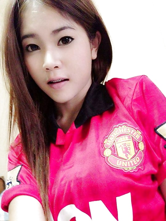 Porn image Amateur Self Shot In Football Shirts Thai