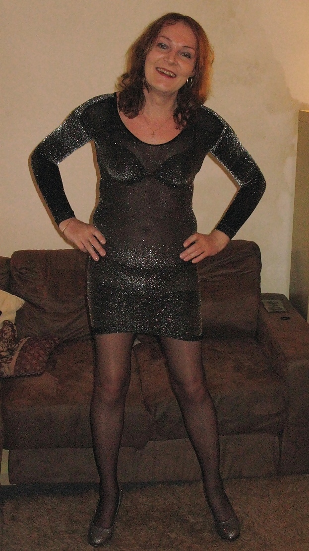 Porn image Silver Dress