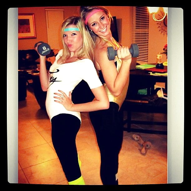 Porn image 80s workout.