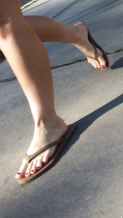 Candid Feet Vol. 1 - Red Toes and Flip Flops