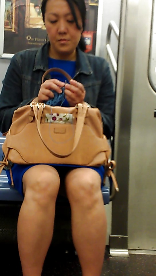 Porn image New York Subway Girls Asian Express Line