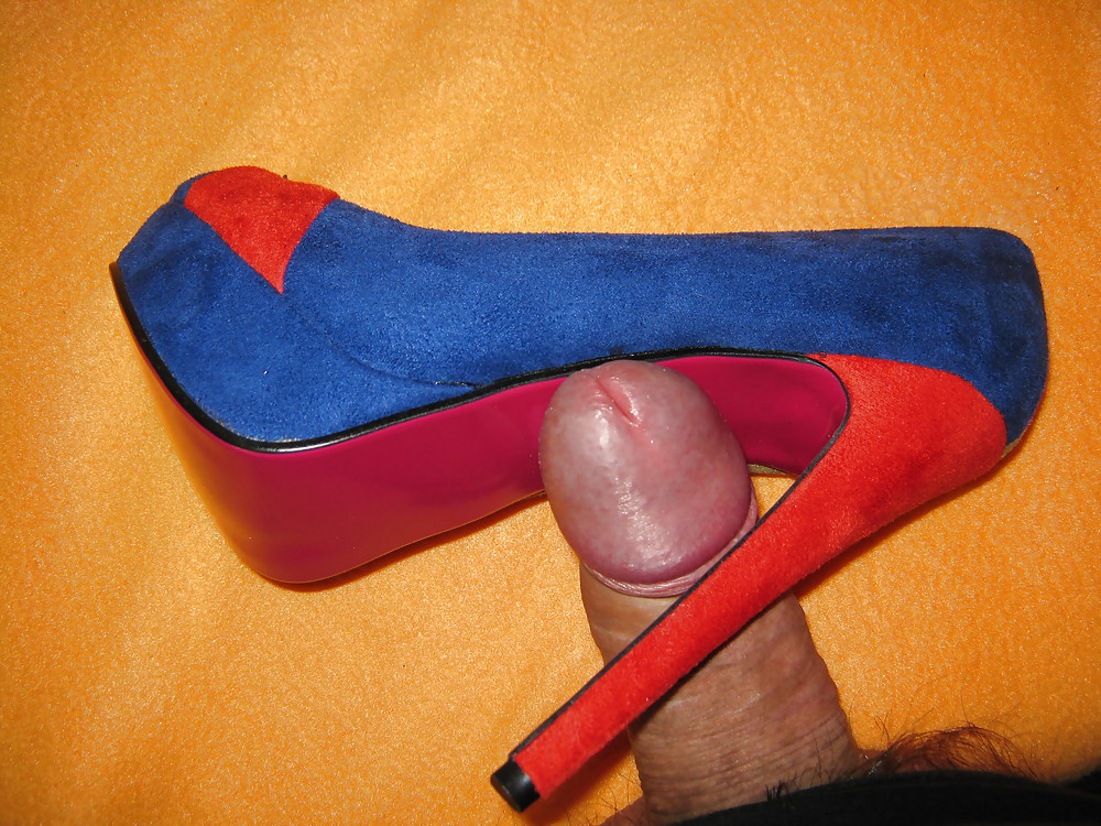 Porn image More of blue heels