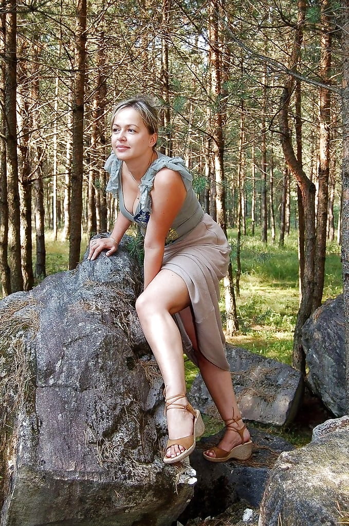 Porn image Sexy Chubby Mature Milf Monika, A Day in The Woods