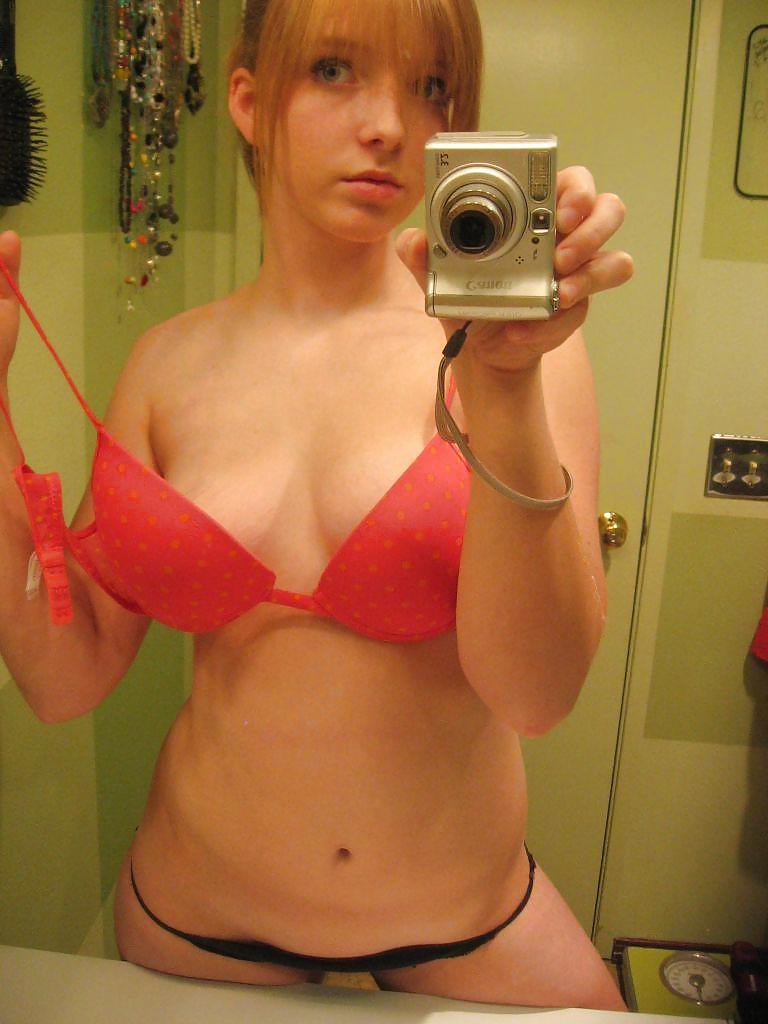 Porn image girl in mirror