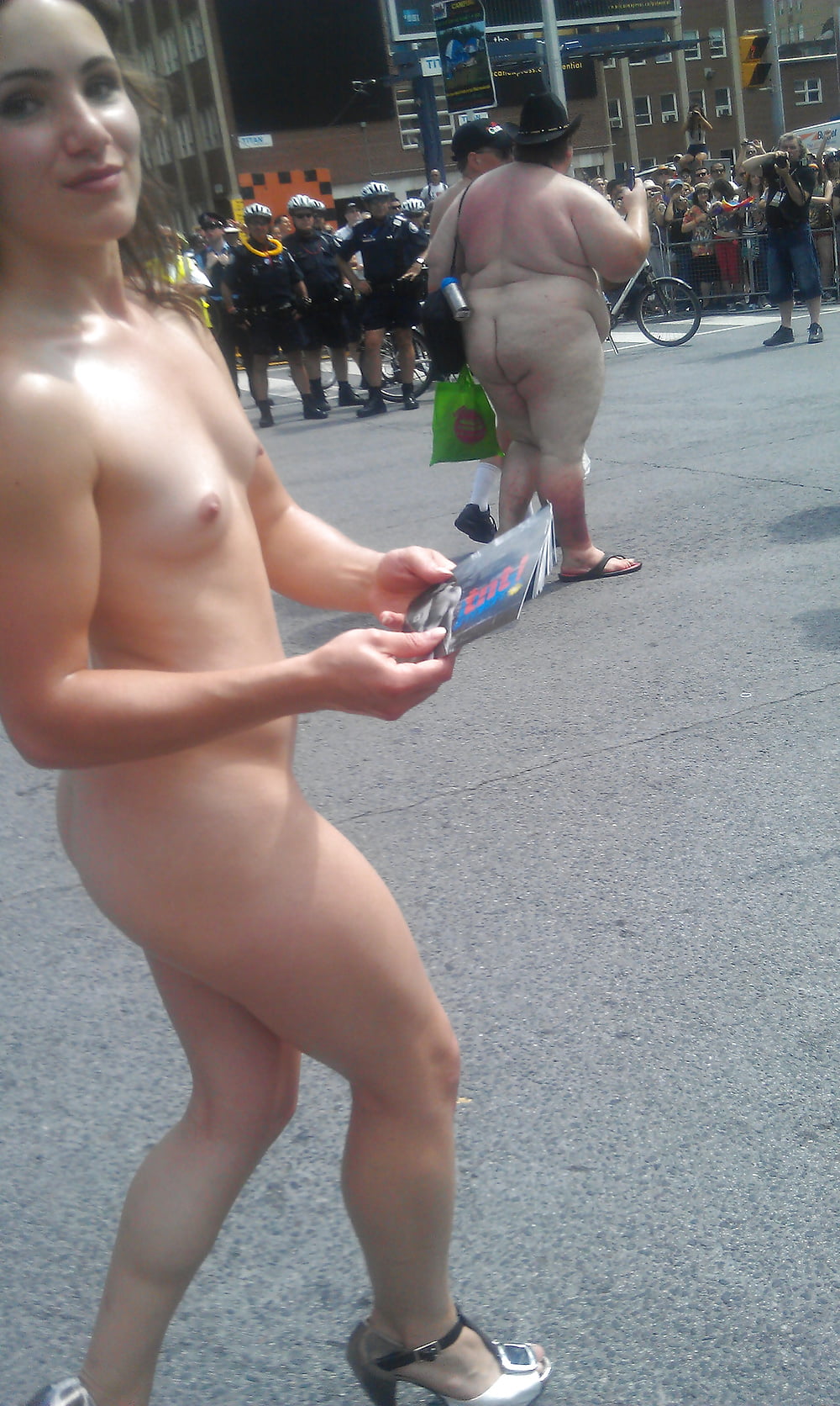 Porn image Toronto Pride Girl Naked In Public