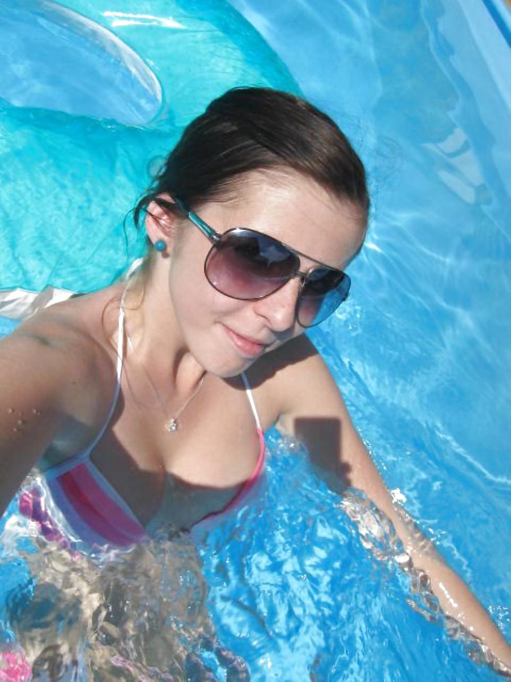 Porn image Hot Teens swimming and posing