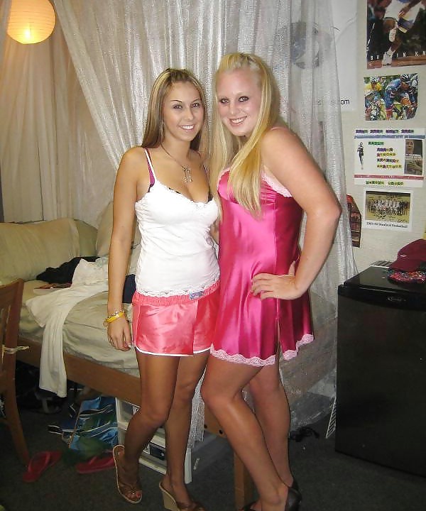 Porn image Even more sexy satin amateur girls